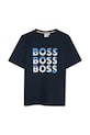 BOSS t-shirt bawełniany dziecięcy nadruk granatowy J52038.114.150