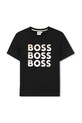 BOSS tricou de bumbac pentru copii print negru J52038.114.150