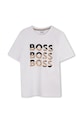 BOSS tricou de bumbac pentru copii print alb J52038.162.174