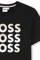 Băieți BOSS tricou de bumbac pentru copii J52038.162.174 negru