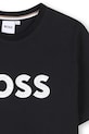 BOSS t-shirt bawełniany dziecięcy czarny J52049.114.150