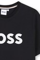 Detské bavlnené tričko BOSS čierna J52049.162.174
