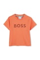 BOSS tricou din bumbac pentru bebelusi print portocaliu J52105.67.81