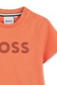 Chłopiec BOSS t-shirt bawełniany niemowlęcy J52105.67.81 pomarańczowy