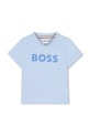 BOSS tricou din bumbac pentru bebelusi print albastru J52105.67.81