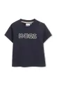 BOSS tricou din bumbac pentru bebeluși print bleumarin J52107.67.81