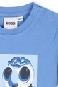 Хлопчик Бавовняна футболка для немовлят BOSS J52110.67.81 блакитний