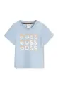 BOSS tricou din bumbac pentru bebeluși print albastru J52113.86.94