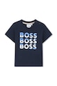 BOSS tricou din bumbac pentru bebeluși print bleumarin J52113.86.94
