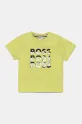 BOSS tricou din bumbac pentru bebeluși print verde J52113.86.94