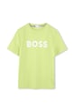 BOSS tricou de bumbac pentru copii print verde J52030.102.108