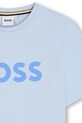 Chlapec Detské bavlnené tričko BOSS J52030.162.174 modrá