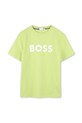 Дитяча бавовняна футболка BOSS бавовна зелений J52030.162.174