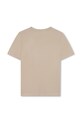 Detské bavlnené tričko BOSS J52030.162.174 béžová SS25