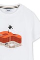 Băieți BOSS tricou de bumbac pentru copii J52032.114.150 bej