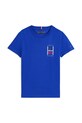 Dječja pamučna majica kratkih rukava Tommy Hilfiger KB0KB09536.116.122.PPYA ljubičasta SS25