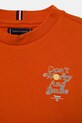 Chłopiec Tommy Hilfiger t-shirt KB0KB09650.116.122.PPYA pomarańczowy