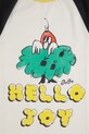 Băieți Bobo Choses tricou de bumbac pentru copii Hello Joy 125AC016 alb