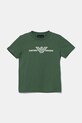 Дитяча бавовняна футболка Emporio Armani 3-pack темно-синій EB000320.AF13913
