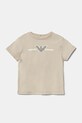 Бавовняна футболка для немовлят Emporio Armani 3-pack бежевий EB000380.AF13913