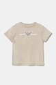 Детская хлопковая футболка Emporio Armani 3 шт бежевый EB000380.AF13913