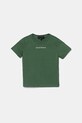 Детская хлопковая футболка Emporio Armani хлопок зелёный EB000421.AF15013