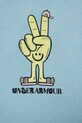 Chłopiec Under Armour t-shirt dziecięcy PEACE LOVE SS 1390009 niebieski