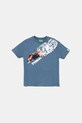 Дитяча бавовняна футболка United Colors of Benetton x Marvel бавовна блакитний 35RYC10N9.G.Seasonal