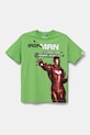 Детская хлопковая футболка United Colors of Benetton x Marvel хлопок зелёный 35RYC10N9.G.Seasonal