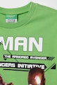 Мальчик Детская хлопковая футболка United Colors of Benetton x Marvel 35RYC10N9.G.Seasonal зелёный