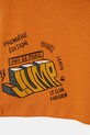 Chłopiec United Colors of Benetton t-shirt bawełniany dziecięcy 3I1XG10IJ.P.Seasonal pomarańczowy