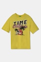 Dětské bavlněné tričko United Colors of Benetton kulatý žlutá 3I1XC10O4.G.Seasonal