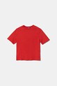 Детская хлопковая футболка United Colors of Benetton 3I1XC10O4.G.Seasonal красный SS25