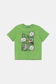 United Colors of Benetton tricou de bumbac pentru copii print verde 35RYG10I7.P.Seasonal