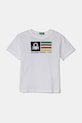 Detské bavlnené tričko United Colors of Benetton bavlna biela 3I1XG10HT.P.Seasonal