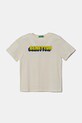 United Colors of Benetton tricou de bumbac pentru copii print bej 3I1XG10HT.P.Seasonal