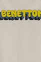 Мальчик Детская хлопковая футболка United Colors of Benetton 3I1XG10HT.P.Seasonal бежевый
