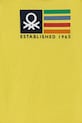 Chłopiec United Colors of Benetton t-shirt bawełniany dziecięcy 3I1XG10HT.P.Seasonal żółty