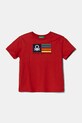 United Colors of Benetton tricou de bumbac pentru copii print rosu 3I1XG10HT.P.Seasonal