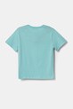 United Colors of Benetton tricou de bumbac pentru copii 3I1XG10HT.P.Seasonal turcoaz SS25