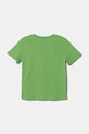 Дитяча бавовняна футболка United Colors of Benetton 3I1XG10HT.P.Seasonal зелений SS25