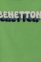 Хлопчик Дитяча бавовняна футболка United Colors of Benetton 3I1XG10HT.P.Seasonal зелений