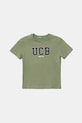 United Colors of Benetton tricou de bumbac pentru copii print verde 3I1XG10HT.P.Seasonal