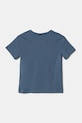 Детская хлопковая футболка United Colors of Benetton 3I1XG10HT.P.Seasonal голубой SS25