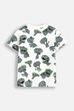 Παιδικό βαμβακερό μπλουζάκι Coccodrillo WC5143217VBA λευκό SS25