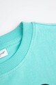 Момче Детска памучна тениска Coccodrillo WC5143218VBA тюркоазен