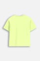 Детская хлопковая футболка Coccodrillo WC5143201SBJ зелёный SS25