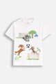 Дитяча бавовняна футболка Coccodrillo бавовна білий WC5143201MBK