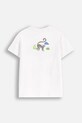 Coccodrillo t-shirt bawełniany dziecięcy WC5143201MBK biały SS25