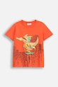 Detské bavlnené tričko Coccodrillo bavlna oranžová WC5143202DBK